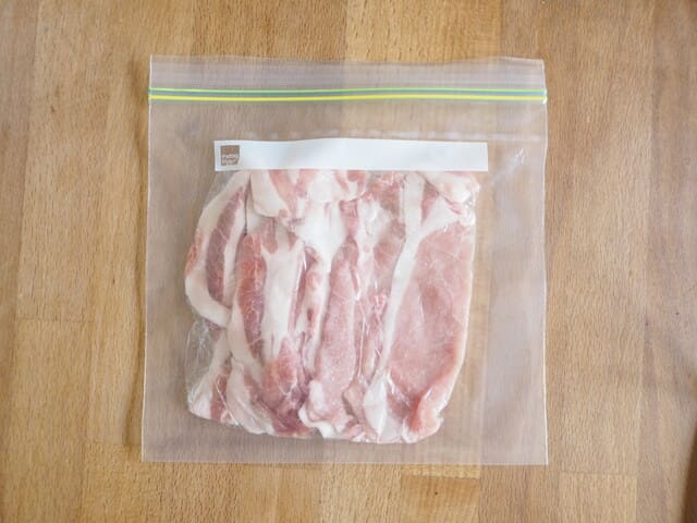 しゃぶしゃぶ　豚肉　冷凍保存　ポイント